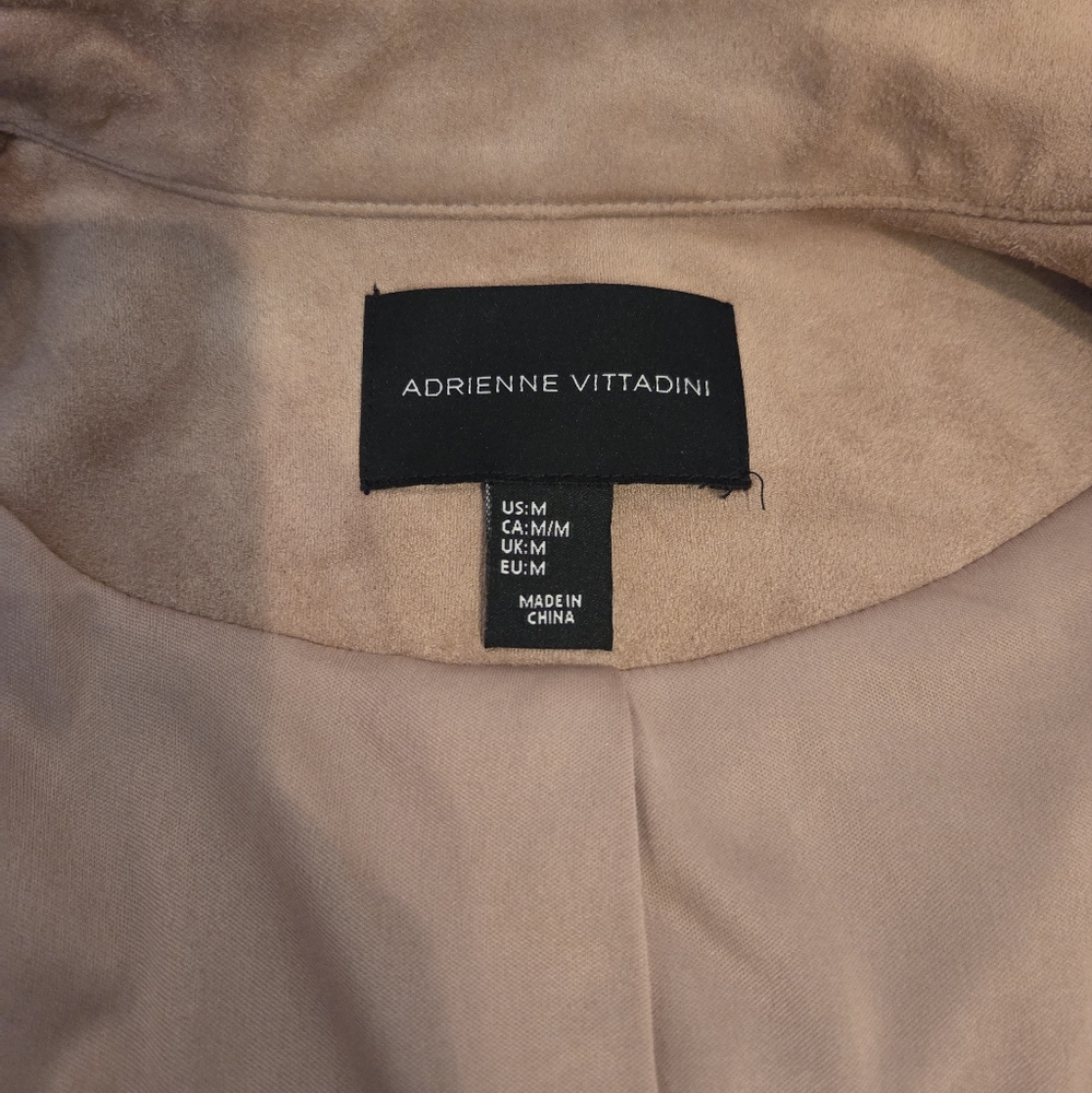 Adrienne Vittadini Camel Suede Jacket - Picture 3 of 4